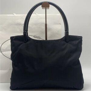 Prada Tessuto Nylon Plastic Handle Bag